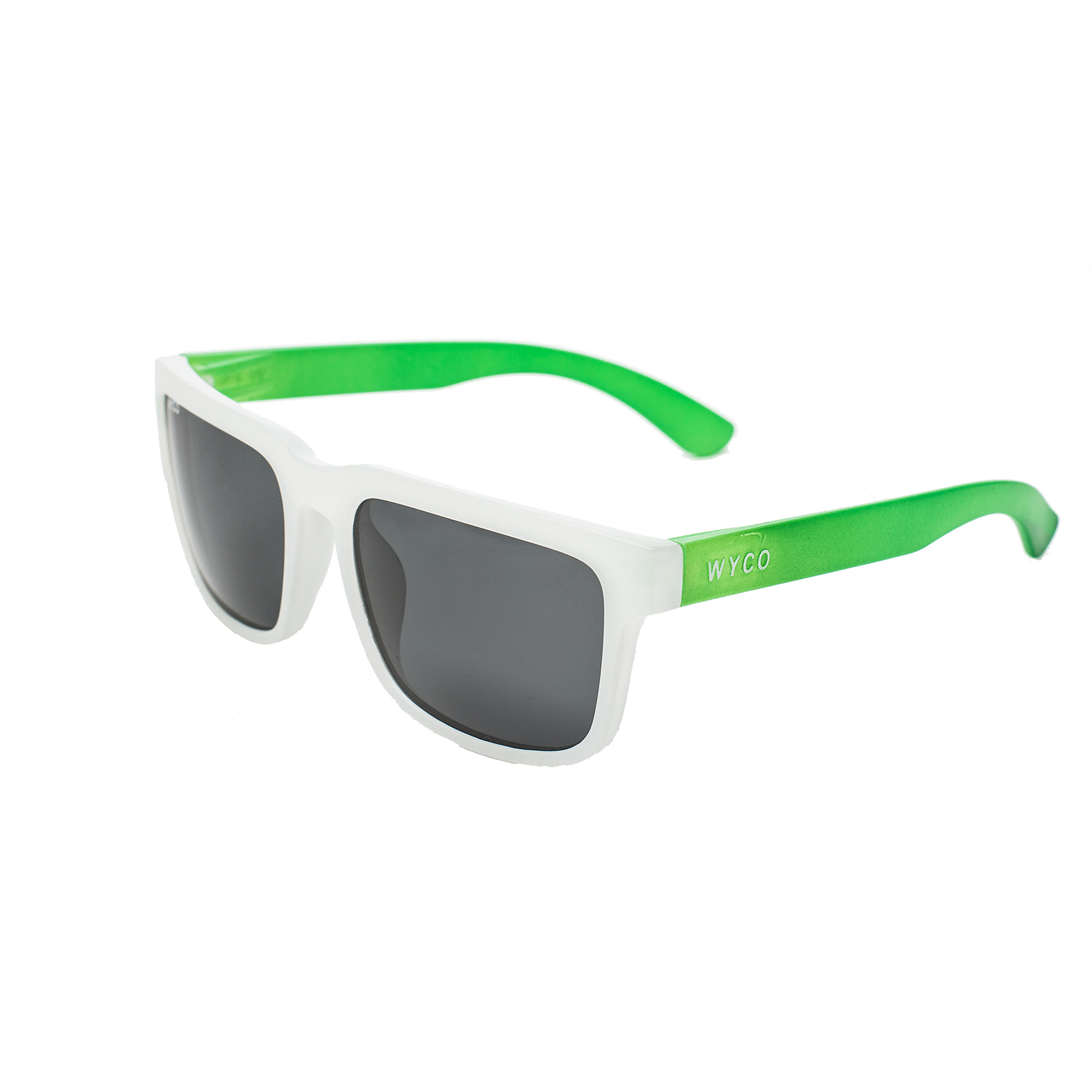 Green and top white sunglasses